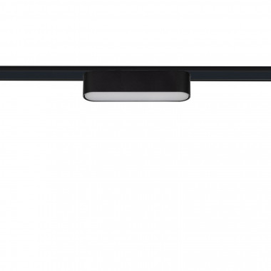 Foco Carril Linear LED Magnético Monofásico 25mm Super Slim 6W 48V CRI90 Preto 120mm