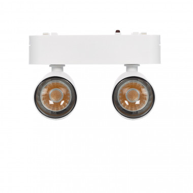 Producto de Foco Carril Doble LED Magnético 25mm Super Slim 14W 48V CRI90 Blanco UGR16
