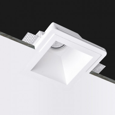 Produto de Aro Downlight Integração em Gesso/Pladur Quadrado para Lâmpada LED GU10 / GU5.3 Corte 153x153 mm UGR17