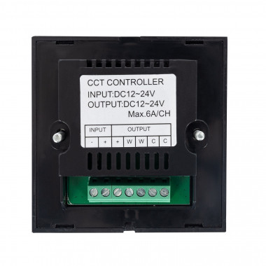 Produto de Controlador Regulador Parede Táctil para Fita LED 12/24V DC CCT