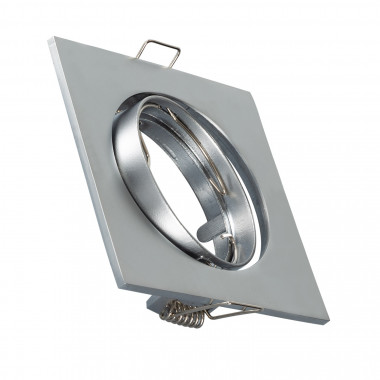 Producto de Aro Downlight Cuadrado Basculante para Bombilla LED GU10 / GU5.3 Corte Ø 72 mm