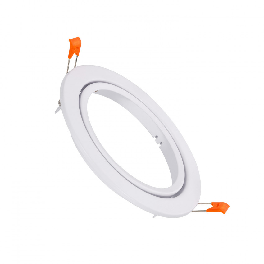 Aro Downlight Circular Basculante para Lâmpada LED GU10 AR111 Corte Ø 120 mm