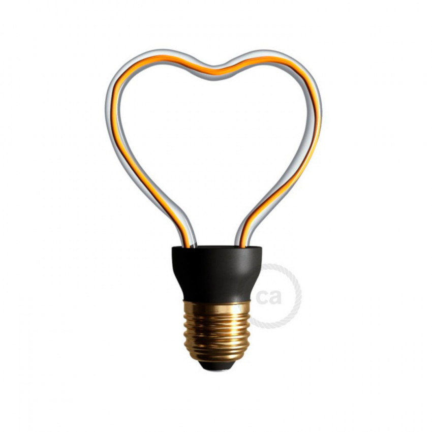 Producto de Bombilla Filamento LED E27 8W 330 lm Regulable Creative-Cables Art Heart SEG50148