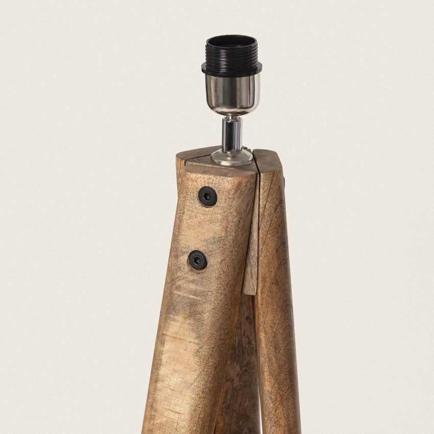 Produto de Base Candeeiro de Pé Madeira Kumar ILUZZIA 