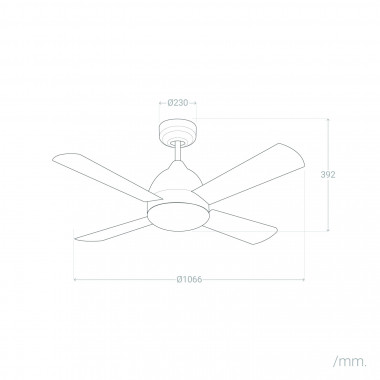 VENTILADOR DE TECHO BORNEO MARRON E27