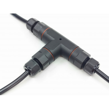 Producto de Conector de Cable Estanco 3 Contactos Tipo T con Conector Rápido 0.5mm²-2.5mm² IP68