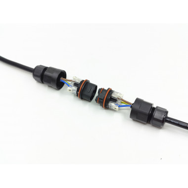 Producto de Conector de Cable Estanco 3 Contactos con Conector Rápido 0.5mm²-2.5mm² IP68 