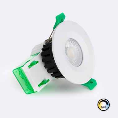 Downlight LED 5-8W Ignífugo Circular 4CCT (Cálido-Neutro) Regulable IP65 Corte Ø70 mm