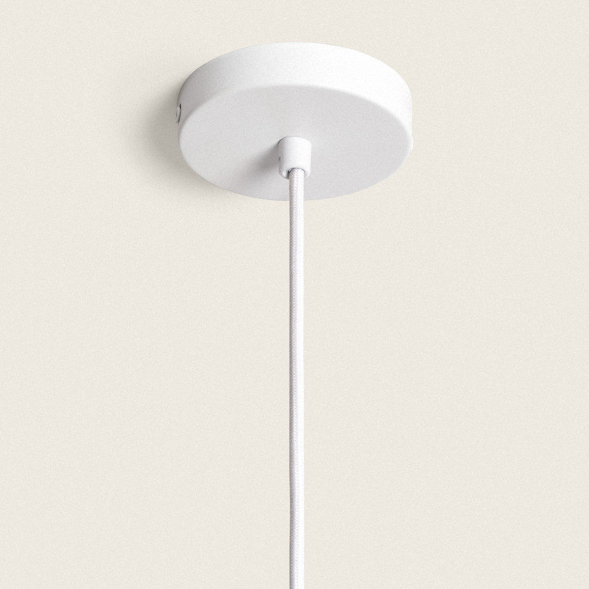 Producto de Lámpara Colgante Fibras Naturales Devmani White-Wire