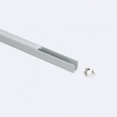 Perfil de Alumínio Superfície 2m para Fita LED até 6 mm