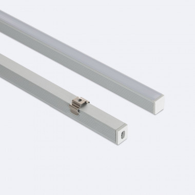 Perfil de aluminio para tira de LED de superficie ancho- 2m.