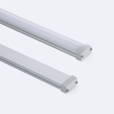 Perfil de aluminio tira LED AS01 2000x69.1x69.1mm - HOOLED