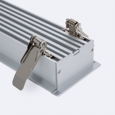 Producto de Perfil Aluminio Empotrable 2m con Tapa Continua para Tiras LED hasta 45 mm  