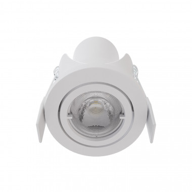 Foco Downlight LED 6.5W Direcionável Circular Branco Corte Ø68 mm