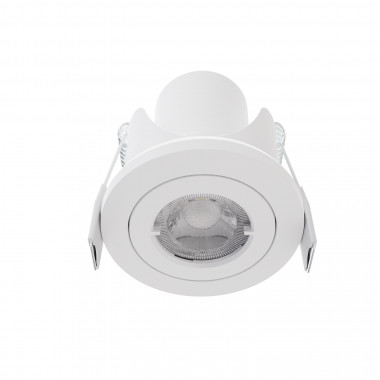 Foco Downlight LED 6.5W Direcionável Circular Branco IP65 Corte Ø68 mm