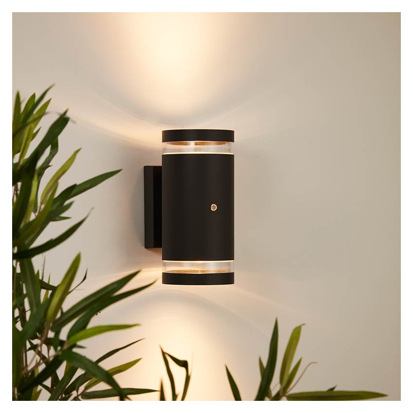Produto de Edit Dez Outdoor Up & Down Wall Light with Dusk to Dawn Sensor - Anthracite