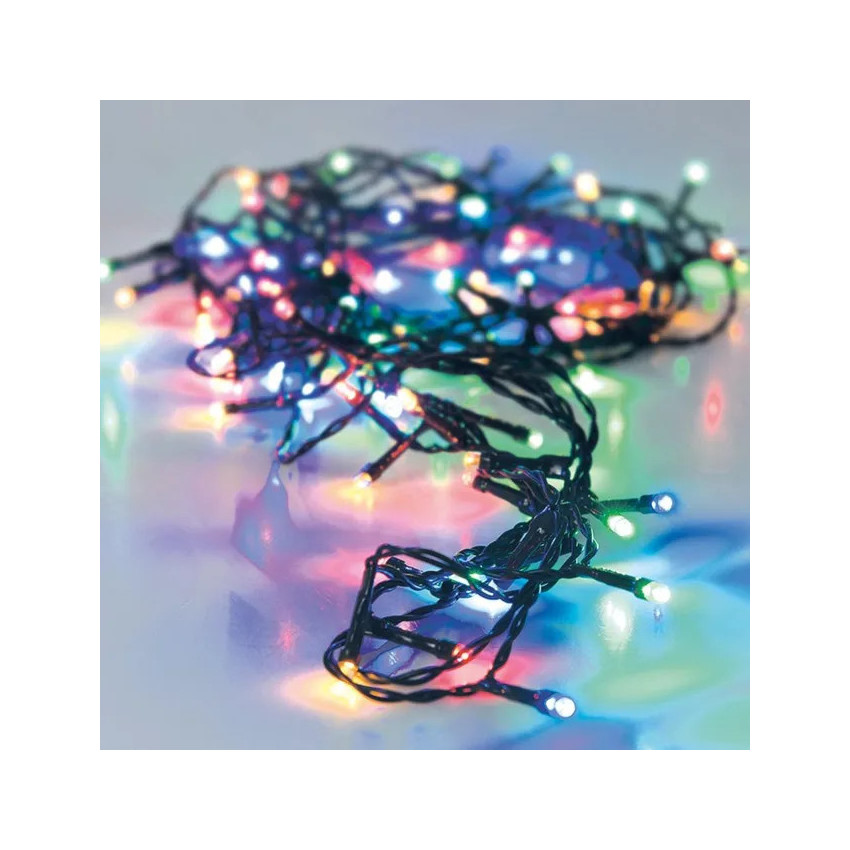 Guirnalda Exterior LED Cable Negro RGB 33m Racimo
