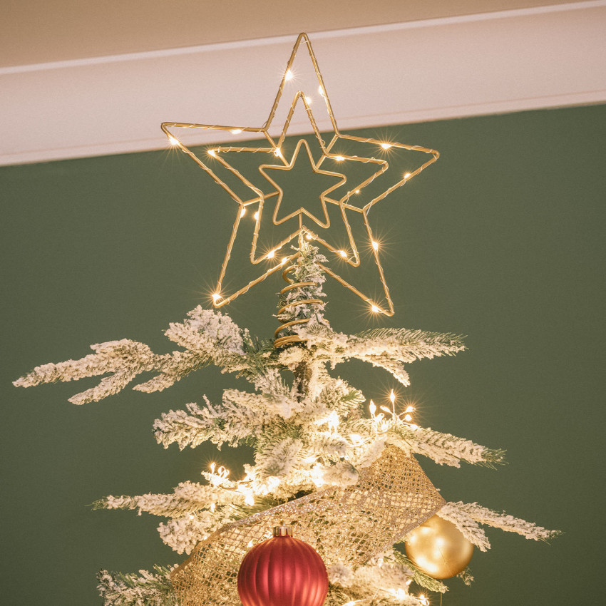 Produto de Estrela LED para Árvore de Natal Metal com Bateria Jaione