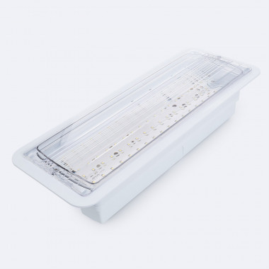 Luz Emergencia LED Empotrable 160lm Permanente/No Permanente Corte 155x400 mm