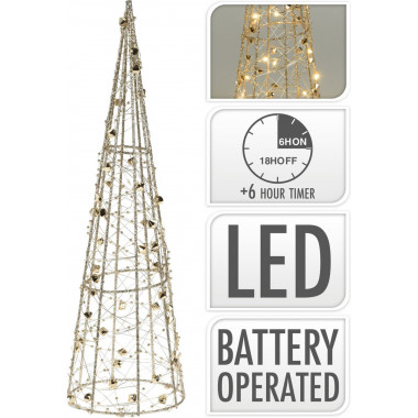 Árvore de Natal LED com Bateria 60 cm Gylden