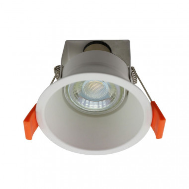 Aro Downlight Circular para Lâmpada LED GU10 Corte Ø 80 mm Deep