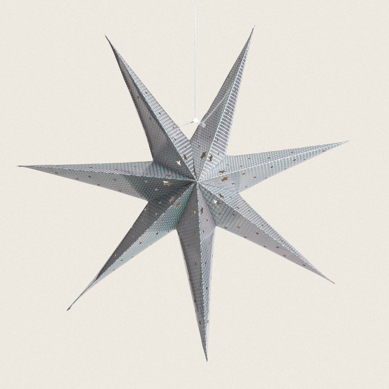 Estrella LED Papel con Batería 60 cm Merhba