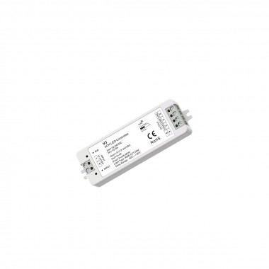Controlador Regulador Tira LED RGB-CCT 12-24V DC Compatible con Pulsador y Mando RF