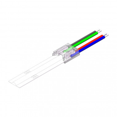 Producto de Conector Hipopótamo con Cable para Unir Tira LED RGB/RGBIC COB 24V DC IP20 Ancho 10mm