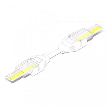 Producto de Conector Hipopótamo Doble con Cable para Tira LED Autorectificada 220V AC SMD Silicone FLEX Ancho 12mm