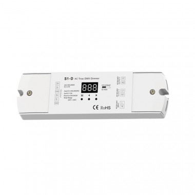 Controlador Digital RGBW DMX-Triac 100-240 V AC Decoder 4 Canales