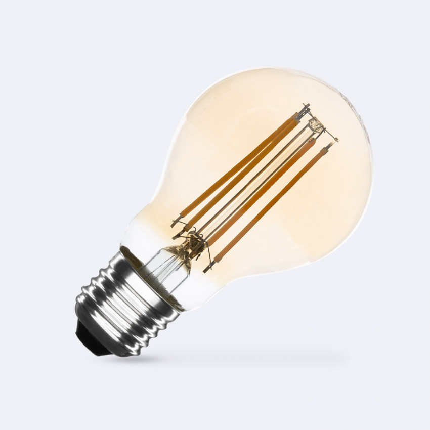 Produto de Lâmpada Filamento LED E27 8W 1055lm Regulável A60 Gold
