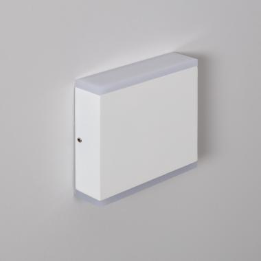 Aplique de Parede Exterior LED 6W Iluminação Dupla Face Quadrado Branco Orus