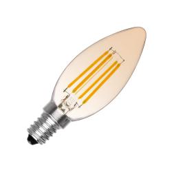 Product Bombilla Filamento LED E14 6W 600 lm Regulable C35 Vela Gold