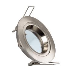 Product Aro Downlight Circular Prata para Lâmpada LED GU10 / GU5.3 Corte Ø 65 mm