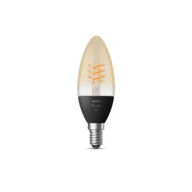 Bombilla Filamento LED E14 4.5W 300 lm B35 PHILIPS Hue White Candle