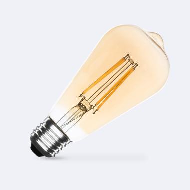 Bombilla Filamento LED E27 8W 750 lm Regulable ST64 Gold