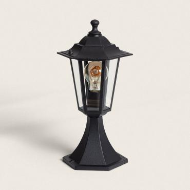 Baliza Sobremuro Exterior E27 Alumínio 36cm Crown Preto
