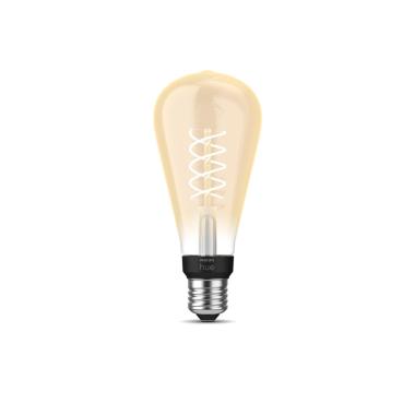 Bombilla Filamento LED E27 7W 550 lm ST72 PHILIPS Hue White Edison