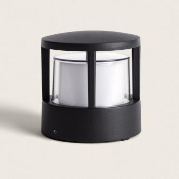 Baliza Sobremuro Exterior LED 5W Alumínio 11cm Visby Preto
