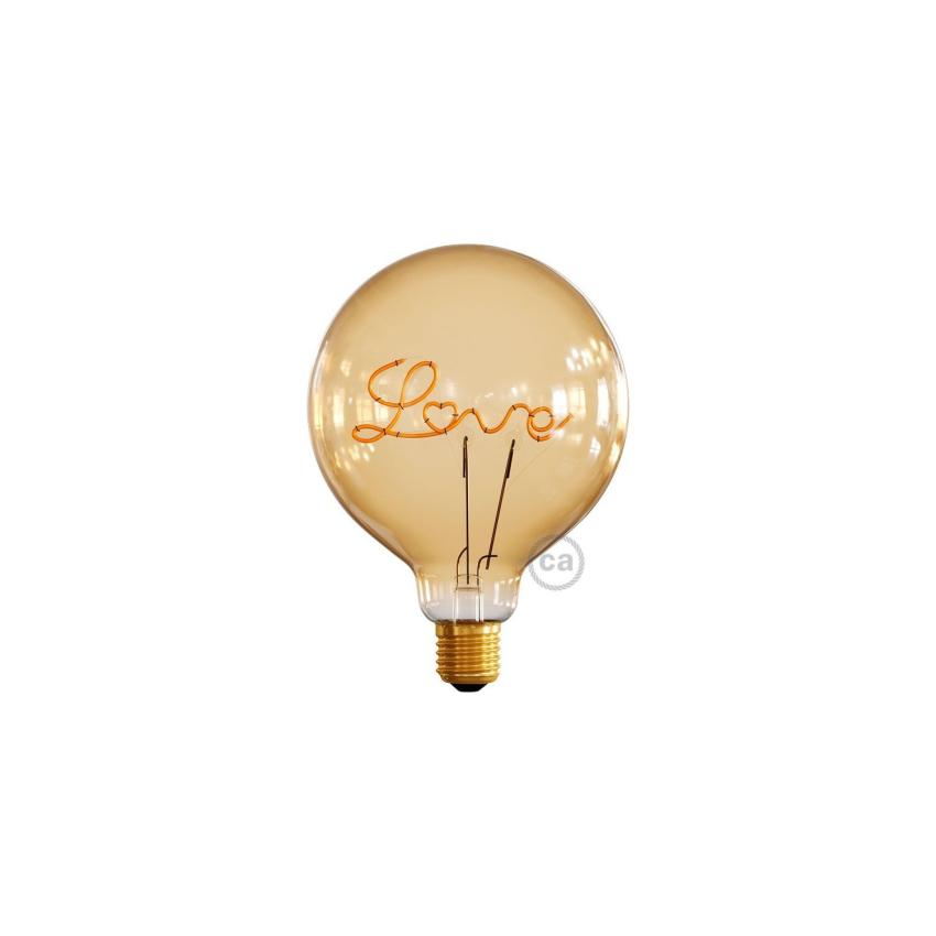 Produto de Lâmpada Filamento LED E27 5W 250 lm Regulável G125 Creative-Cables Love CBL700232
