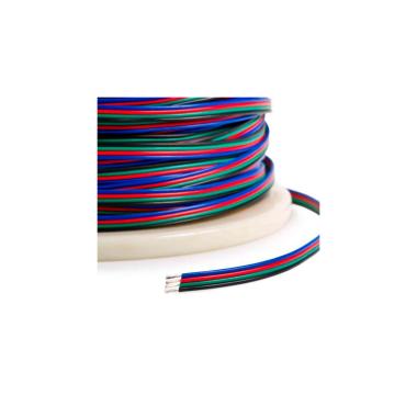 Producto de Cable Eléctrico Plano Manguera 4x0.5mm² para Tiras LED RGB