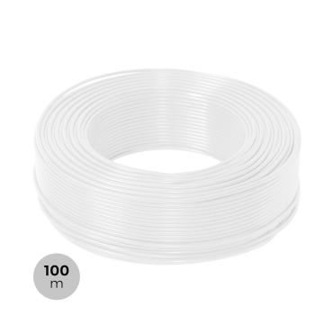 Rolo de 100m de Fio Elétrico Mangueira de 3x1,5mm² Branco 1kV RV-K Branco