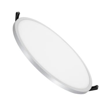 Placa LED 30W Circular Slim Surface LIFUD Cinza Corte Ø205 mm
