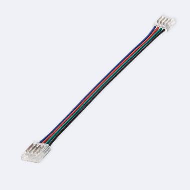 Conector Hipopótamo doble con cable para Tira LED RGB 12/24V DC SMD IP20 Ancho 10mm