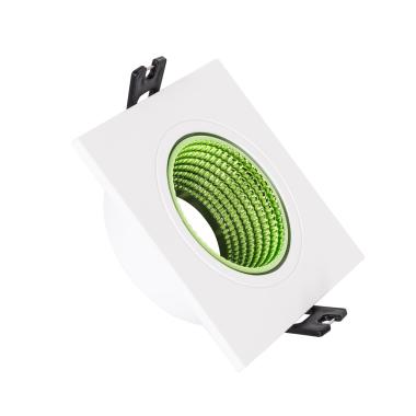 Aro Downlight Cuadrado Basculante de Colores para Bombilla LED GU10 / GU5.3 Corte Ø80 mm