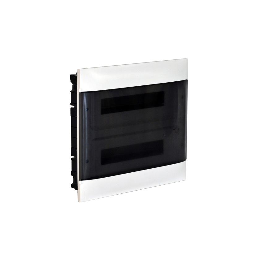 Caja de Empotrar Practibox S para Tabiques Prefabricados Puerta Transparente 2x12 Módulos LEGRAND 135072