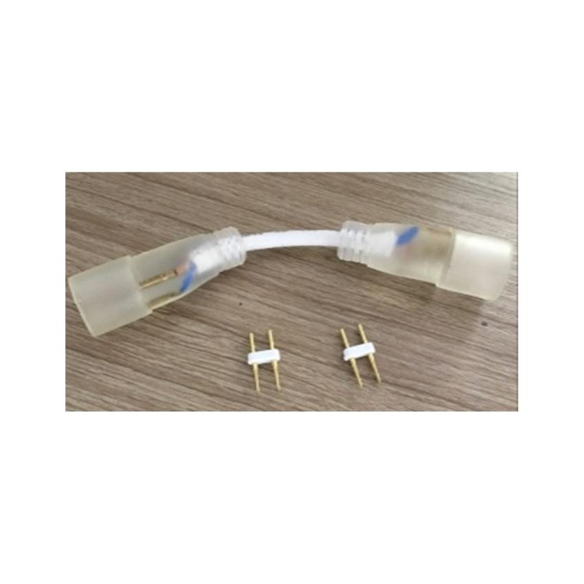 Producto de Conector Tira Neón LED Regulable 220V Circular SFLEX14 Doble con Cable