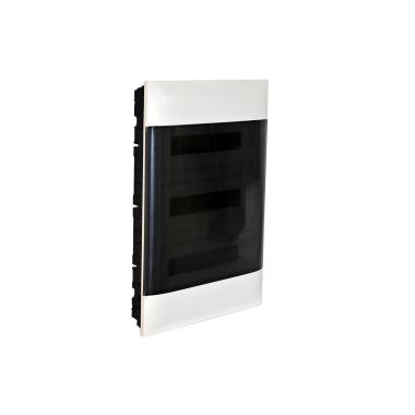 Caixa de Encastrar Practibox S para Divisórias Pré-fabricadas Porta Transparente 3x18 Módulos LEGRAND 137078