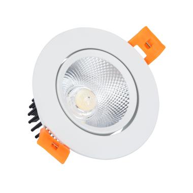 Foco Downlight LED 7W COB Direccionable Circular Blanco Corte Ø 70 mm No Flicker