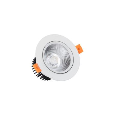 Foco Downlight LED 12W Regulável COB Direccionável Circular (UGR19) Branco Corte Ø 90 mm